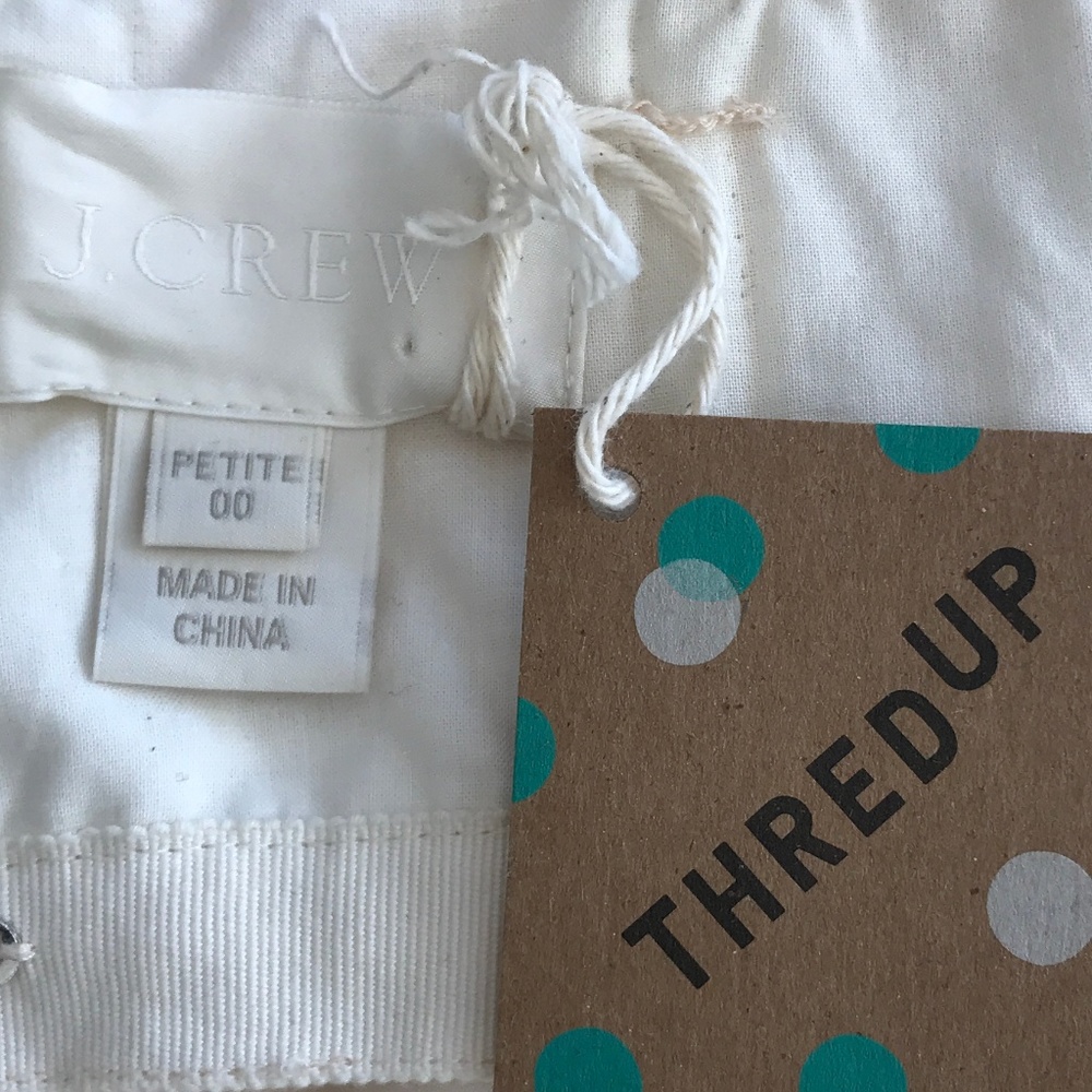 00P J. Crew Ivory V Neck Strapless Wedding Dress - Picture 6 of 6